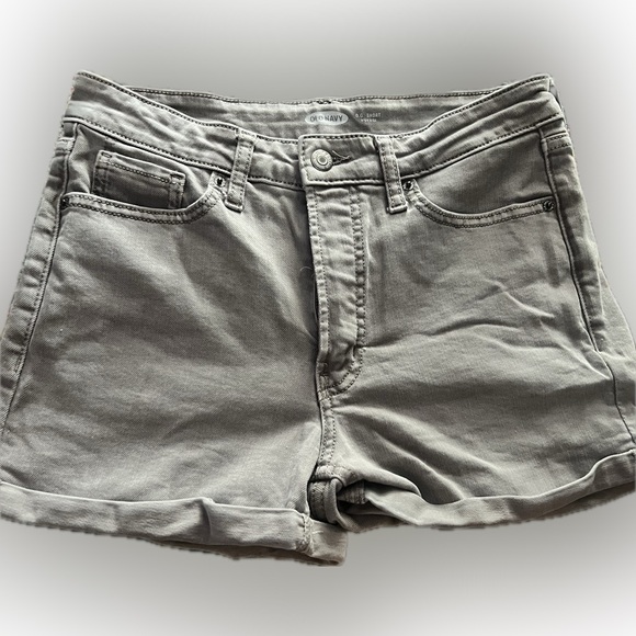 high rise denim shorts - Picture 1 of 2